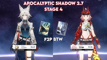Feixiao E0S0 & Rappa E0S0 SuperBreak Apocalyptic Shadow Stage 4 (3 Stars) | Honkai Star Rail