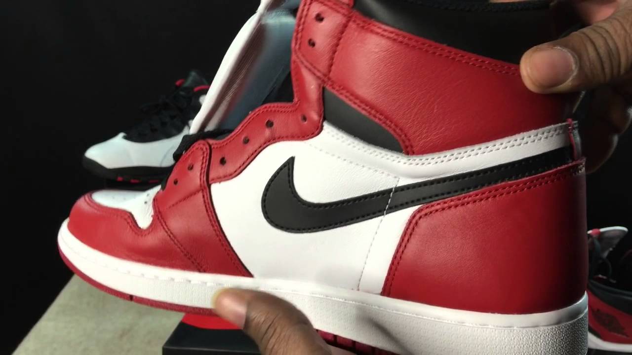 2015 Air JORDAN 1 Retro High OG 'CHICAGO' Unboxing & Review - YouTube