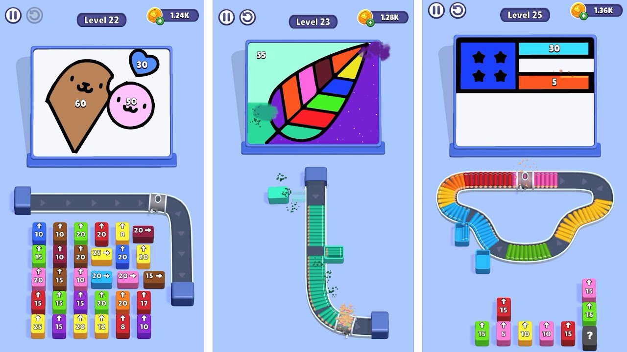 Pencil Loop! Levels 21-25 Gameplay - YouTube