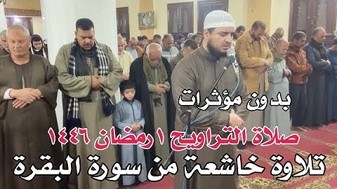 تلاوة خاشعة من سورة البقرة ❤️ صلاة التروايح ١ رمضان ١٤٤٦ ❤️ مصر - منيا القمح بدون مؤثرات ❤️