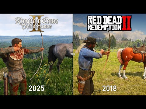 kein Name: Kingdom Come Deliverance 2 vs Red Dead Redemption 2 - Physics and Details Comparison