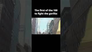 100 Men vs 1 Gorilla #gorilla #funny #comedy #meme #invincible #shorts #fyp #memes