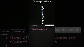 Glowing Checkbox #code with sab teen #web development #programming #coding