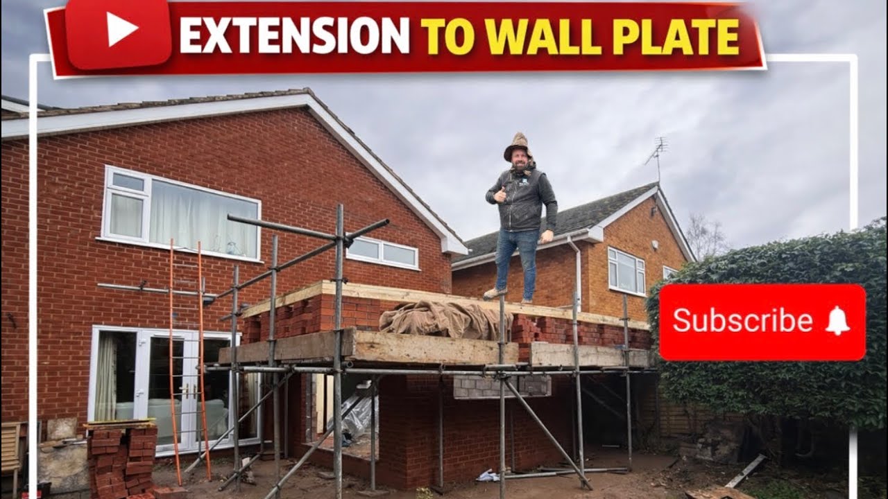 Extension ready to have the roof installed.