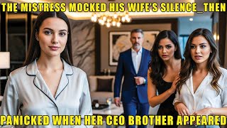 The Mistress Mocked His Wife’s Silence—Then Panicked When Her CEO Brother Appeared