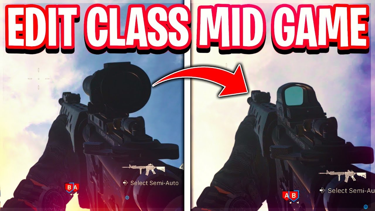 Secret Trick In Modern Warfare... How To Edit Classes Mid Game In Modern  Warfare - YouTube