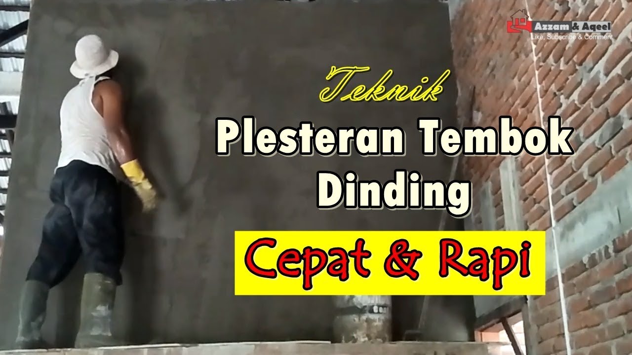 Cara Plester  Tembok  Dinding Rumah Eps10 YouTube