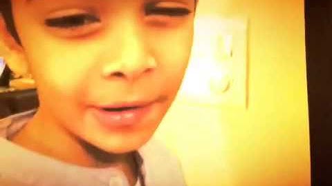 Super cute kid, singing rap! Funny kid Krishiv