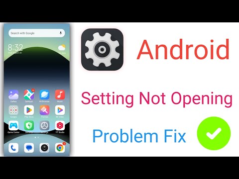 Setting app not working/settings app not opening in android problem Fix 
