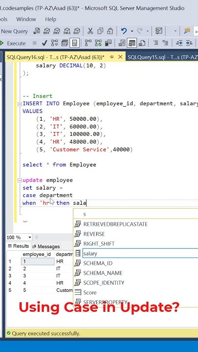 #SQL Using Case Statement in Update? #datascience #programming #coding ...