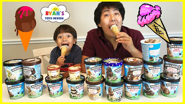 ICE CREAM CHALLENGE!! BEN & JERRY'S 20 FLAVORS Gue...