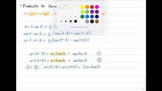 Ext2 Integration: Trig β Products to Sums (sine & cosine)
