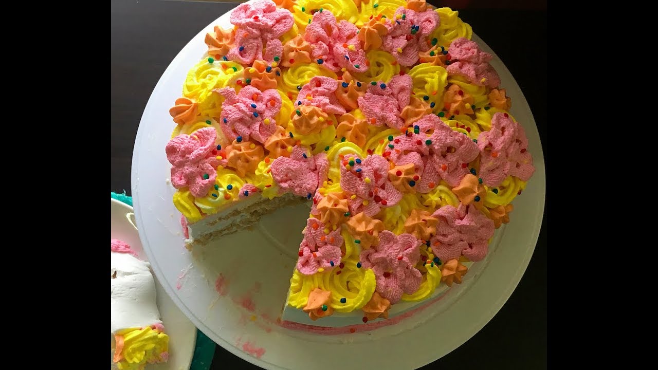Vanilla Sponge Cake Eggless | Vanilla Cake Decoration | Cake without oven | Best Bites