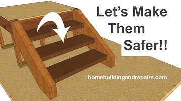 How To Replace Stronger Steps With Thicker Treads When Using Bracket Stair Stringers