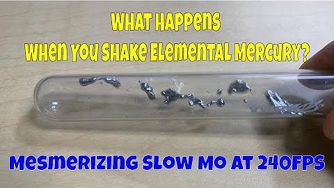 What Happens When You Shake Liquid Mercury? - Mesmerizing Slow Mo at 240FPS