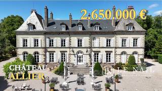 A VENDRE FOR SALE Chateau du XIXe siecle au coeur d un domaine equestre de 40 ha pres de Moulins
