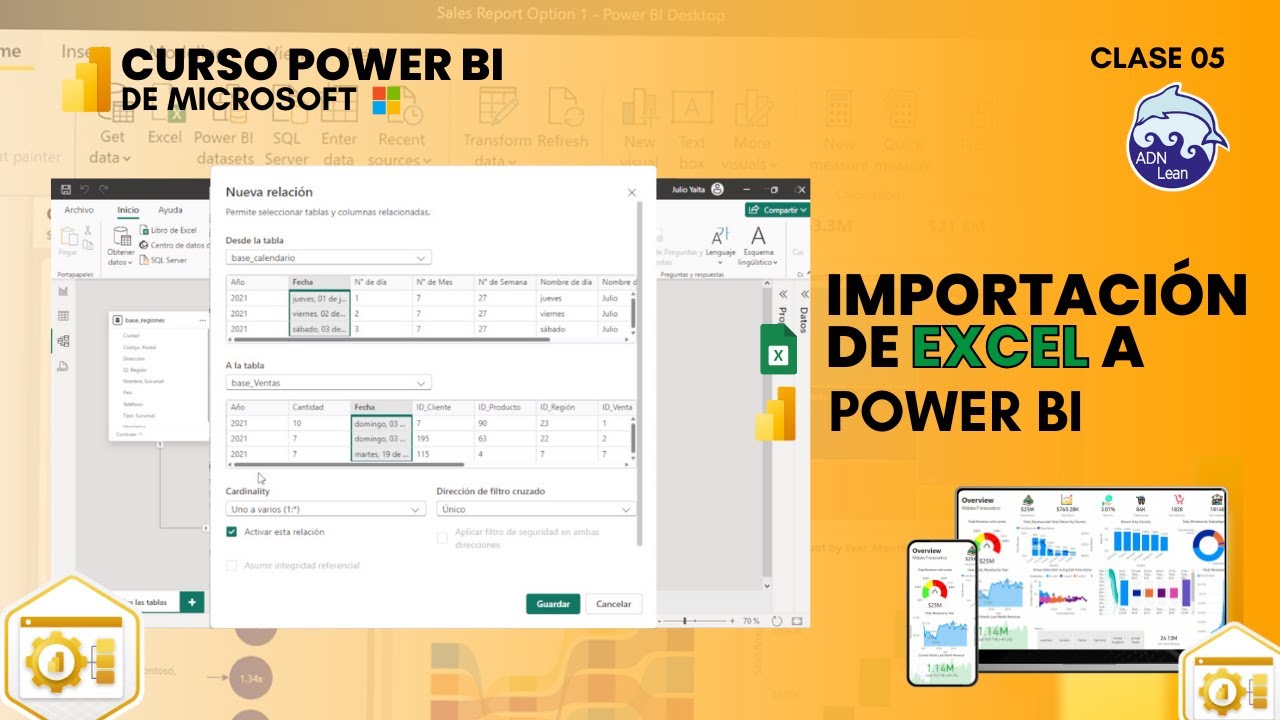 🟡 Importación de Excel a Power BI + Base de datos | Clase 5 - YouTube