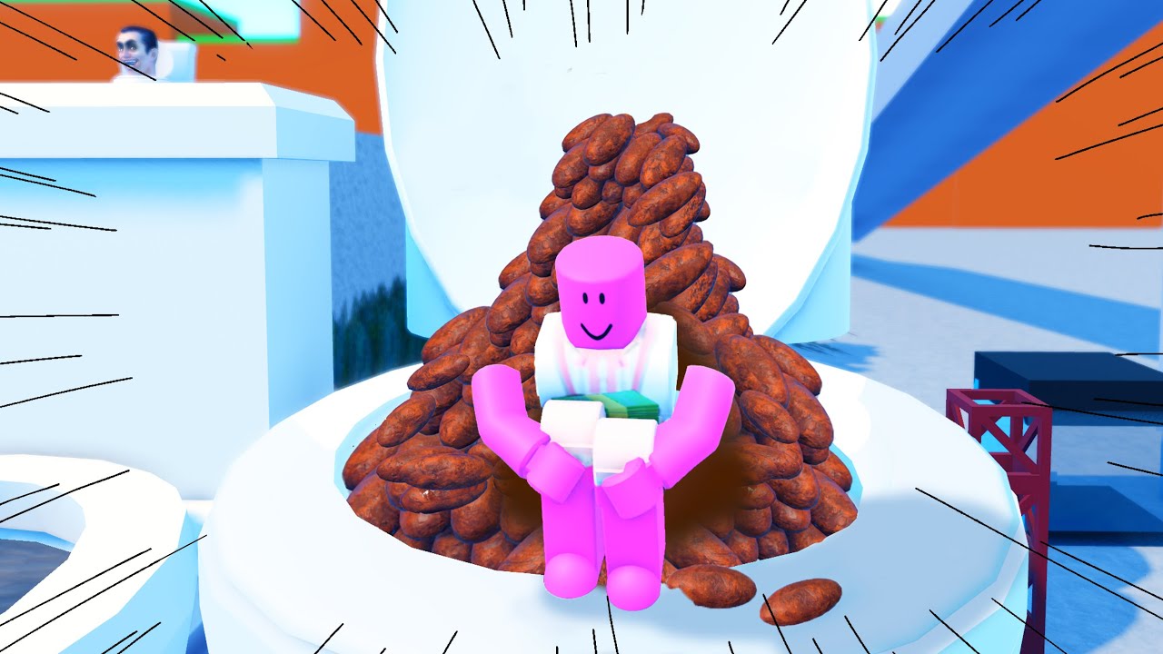 [로블록스] 또 똥싸는 게임인대 한번에 똥1000개쌀수 있어요!!! 엘리베이터에서도 싸고 슬라이드에서도 싸고!!! 막싸!!!