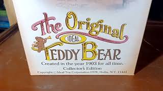 VINTAGE IDEAL TOYS, THE ORIGINAL IDEAL TEDDY BEAR, IN THE BOX