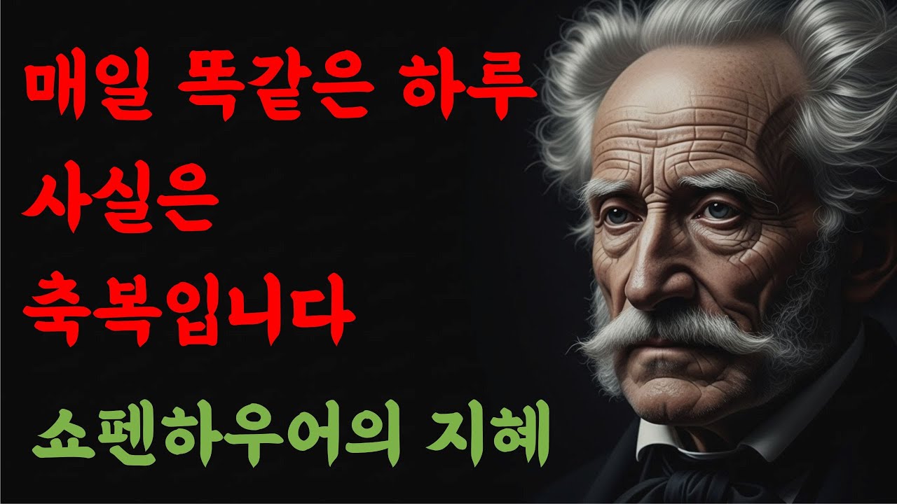 매일 똑같은 하루, 사실은 축복입니다 | 쇼펜하우어가 말하는 단조로운 삶의 위대한 가치