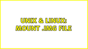 Unix & Linux: Mount .img file