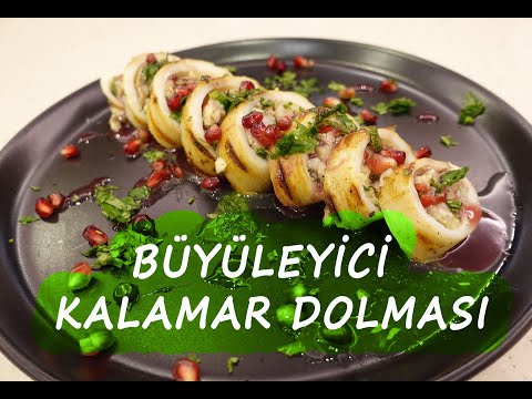 Kendine Hayran Bırakan Kalamar Dolma Tarifi ( Nar Sos İle )