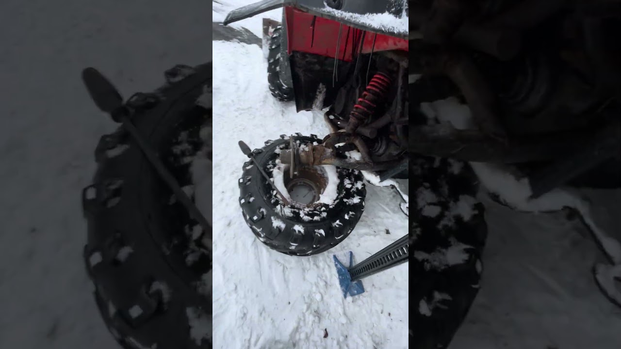 1990 Suzuki quad runner exhaust hack job .