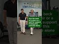 Easy balance exercise to fixed your walking stance! #seniorfitness #physicaltherapy #physio #elderly