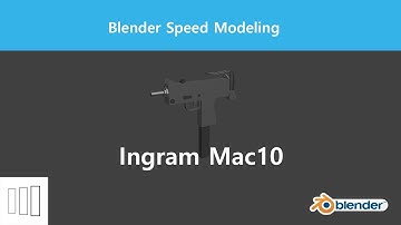 [Blender] Low poly Mac10 Speed Modeling