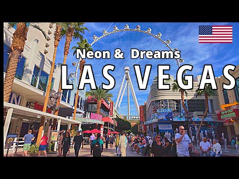 Las Vegas Walking Tour 4K | The Strip Highlights