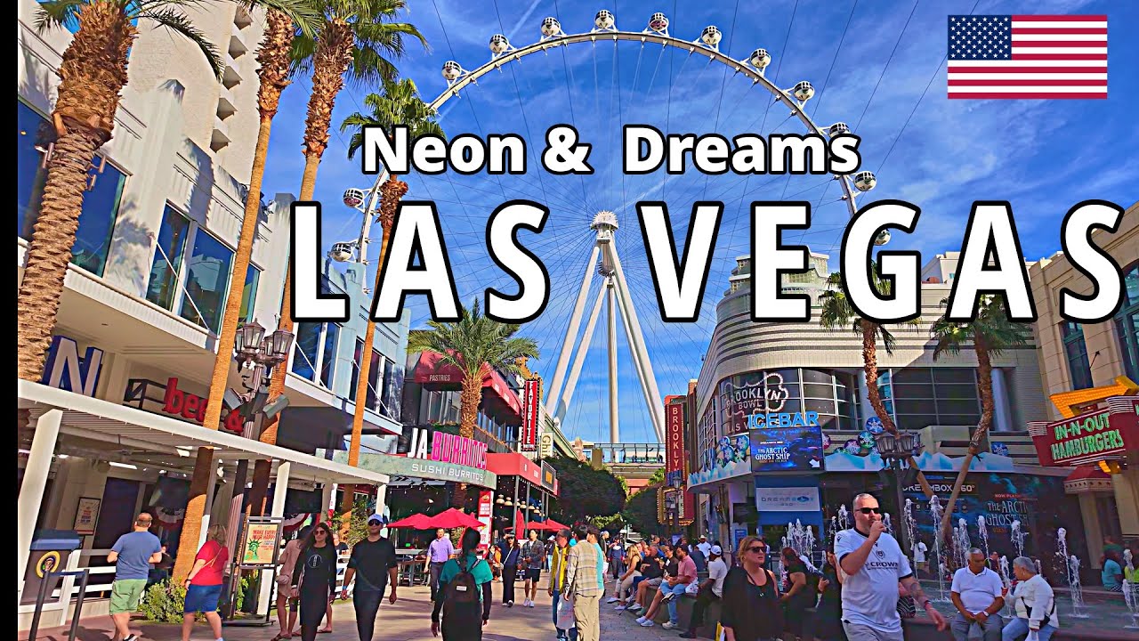 Las Vegas Walking Tour 4K | The Strip Highlights