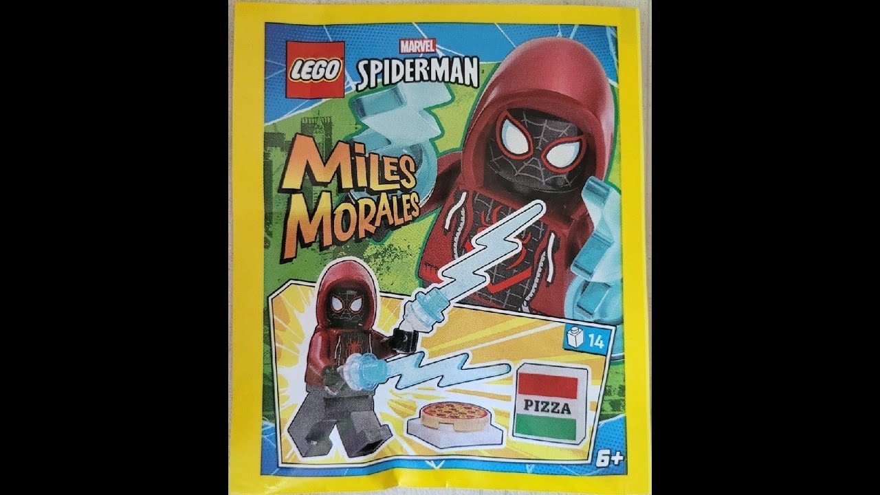 Marvel Super Heroes - Miles Morales with Pizza - Magazine Gift LEGO instructions