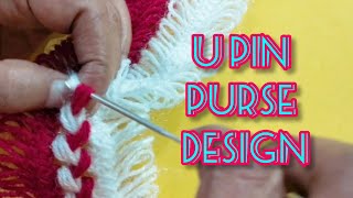 U Pin Woolen Ladies Purse | Lady Purse Design 2 | Crochet Craft | DIY