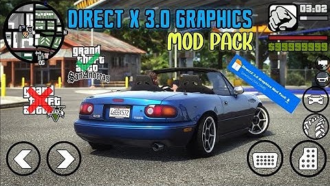 GTA SA Android: GTA 5 Direct X3.0 Graphics Modpack - GTA United Map Modpack || Supported upto 15