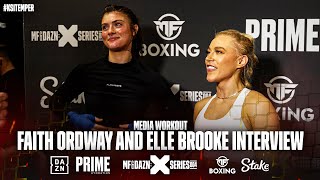"There'll be NO MERCY in the ring!" - Faith Ordway and Elle Brooke interview | Misfits Boxing