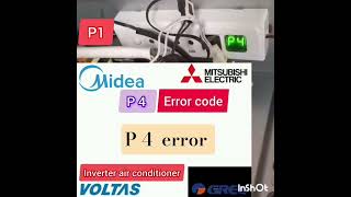 P4 error in inverter AC ll inverter AC error P4 #inverterac #error #electrical #actechnician #song