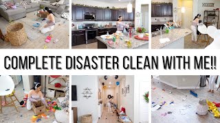 COMPLETE DISASTER CLEAN WITH ME \/\/ CLEANING MOTIVATION 2020 \/\/ Jessica Tull cleaning