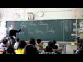 英語のレッスン　小学校の３年生