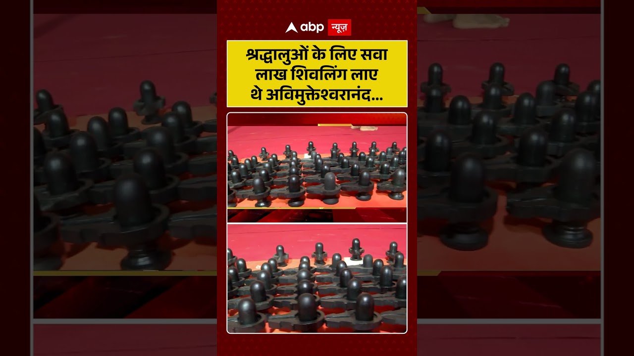 श्रद्धालुओं के लिए सवा लाख शिवलिंग लाए थे Shankaracharya Avimukteshwaranand