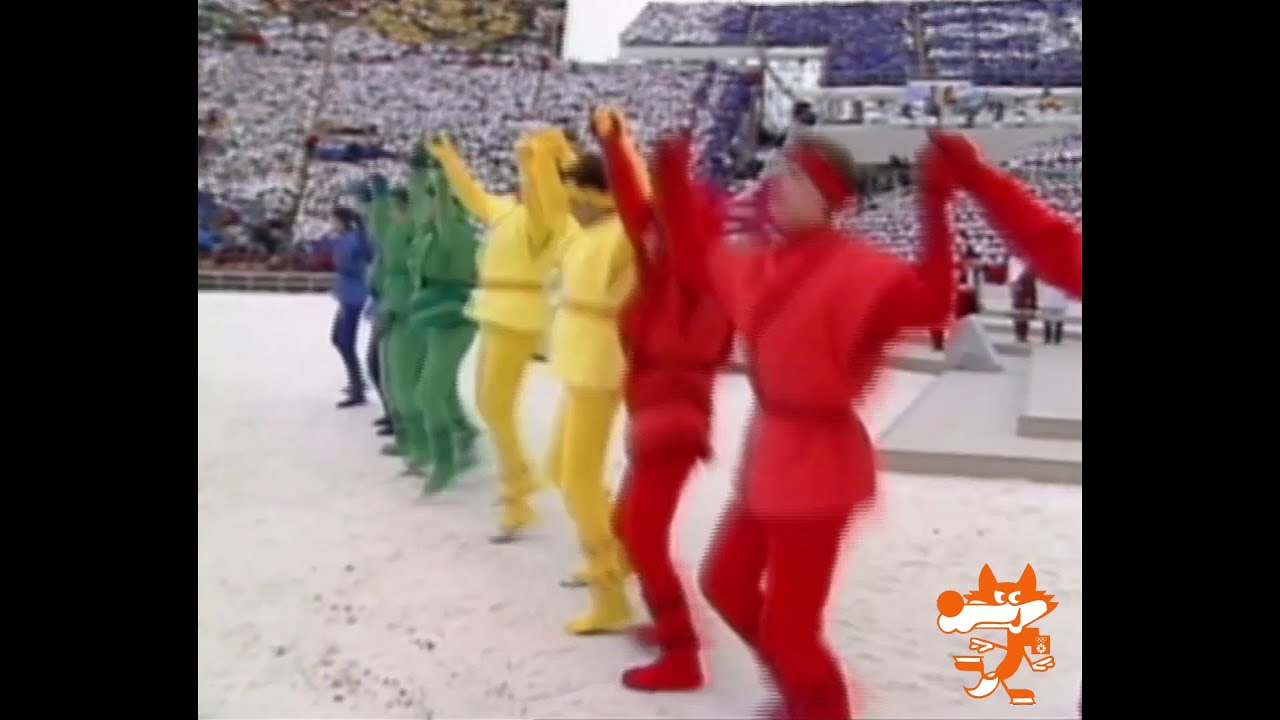 Calgary 1988 Opening Ceremony - Flag handover from Sarajevo