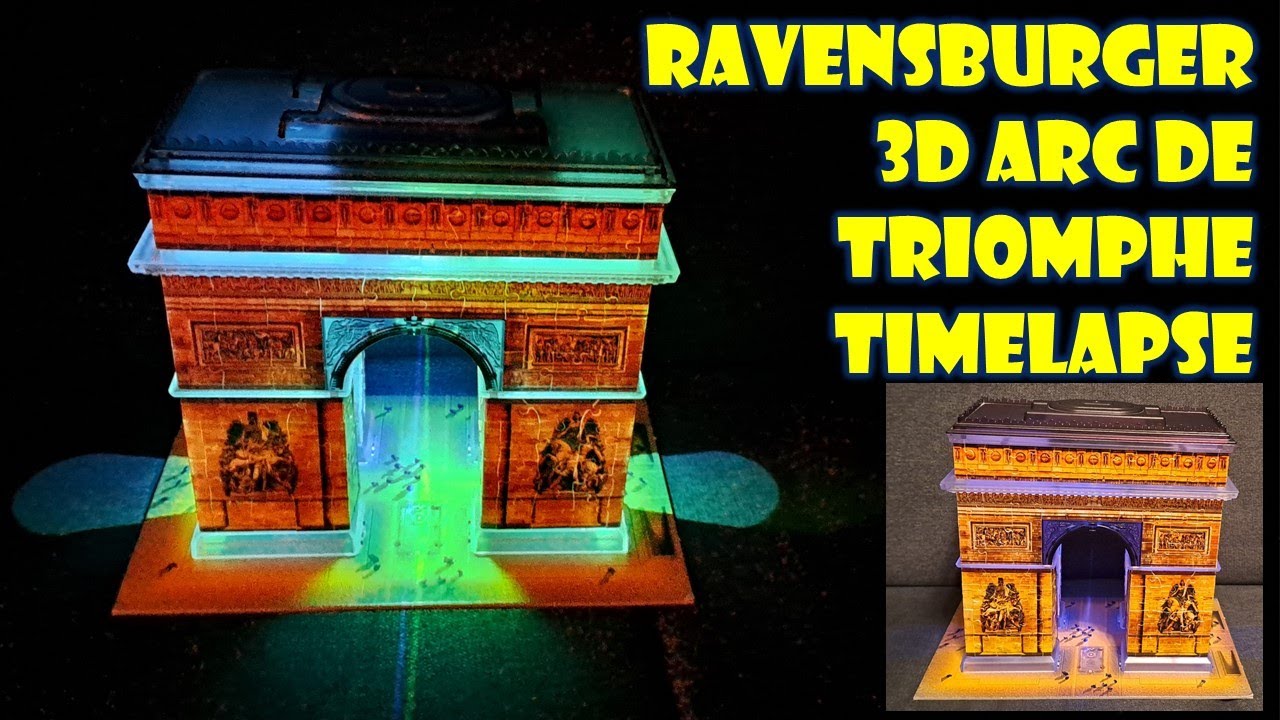 Puzzle 3d arc de triomphe - ravensburger - monument 216 pieces