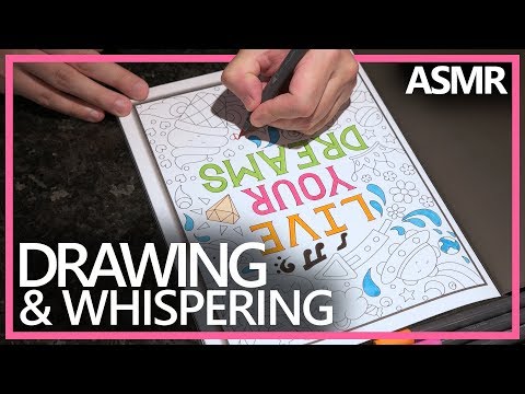 ASMR-Drawing-in-Coloring-Book-(4K)