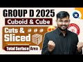 RRB Group D 2025 🔥 | Maths Cuboid &amp; Cube Surface Area Questions | Sahil sir