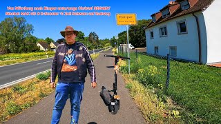 Von Würzburg nach Rimpar unterwegs Christof SEGWAY Ninebot MAX G3 D E-Scooter 11 Zoll auf Radweg