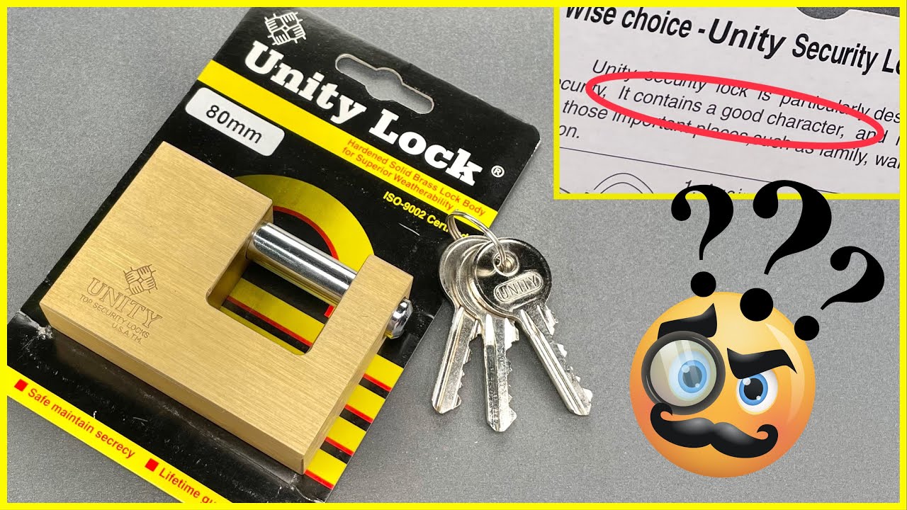 [1364] A Lock With “Good Character” (Unity 80mm) - YouTube