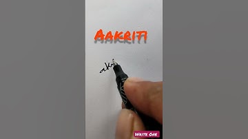 #aakriti #art #signature #shorts