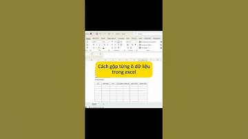 Thủ thuật gộp hàng loạt ô dữ liệu trong excel #excel #word #tinhocvanphong