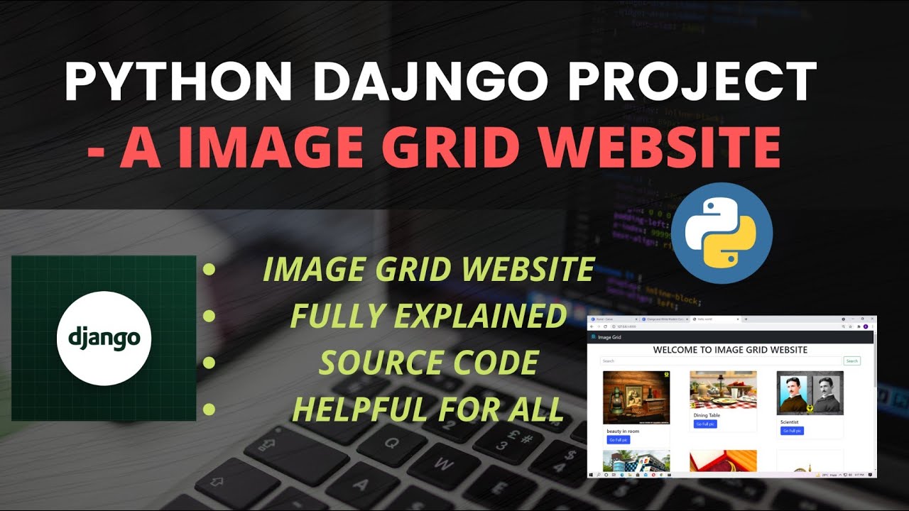 Python Django Project - Create A Image Grid Website - YouTube