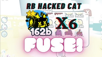What happens if you fuse 6 Rainbow Hacked Cat? | Pet Simulator X - Glitch UPDATE