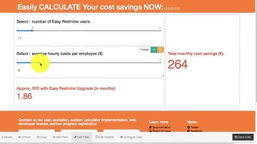 Creating calculator with Calculoid (example of ROI calculation)